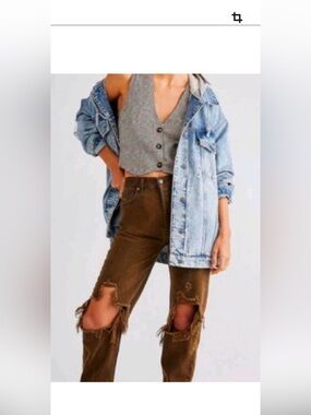 We The Free Lasso Jeans NWT(piece tore off) Brown Size 29